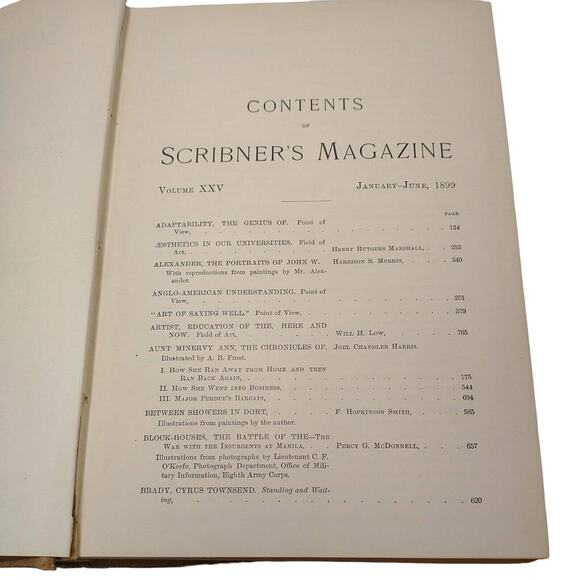 1899 Scribner’s Magazine Volume XXV with Roosevelt’s Rough Riders Illustrated - Picture 9 of 14